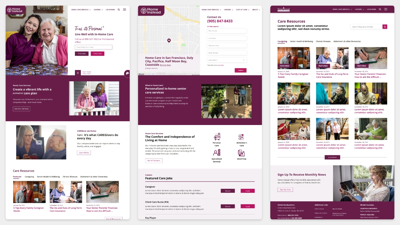 Home Instead Website — image 3